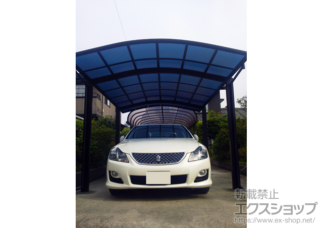 千葉県茂原市ののカーポート レイナワンポートグラン　積雪〜20cm対応＋屋根ふき材補強部品 施工例