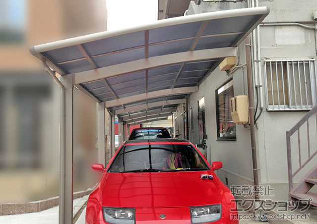愛知県名古屋市のLIXIL リクシル（トステム）のカーポート カーブポートシグマIII 積雪〜20cm対応 施工例