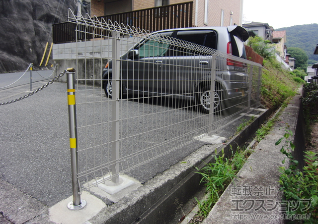 岡山県倉敷市ののフェンス・柵 メッシュフェンス G10-R 施工例