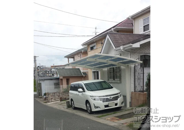 鹿児島県鹿児島市のYKKAPのカーポート レイナポートグラン 積雪～20cm対応 施工例