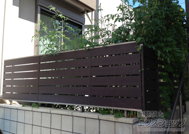 千葉県千葉市ののフェンス・柵 ジオーナフェンス YS型 マテリアルカラー フリーポールタイプ 施工例