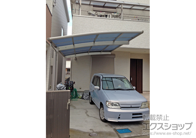 大阪府八尾市ののカーポート レイナポートグラン　積雪〜20cm対応 施工例