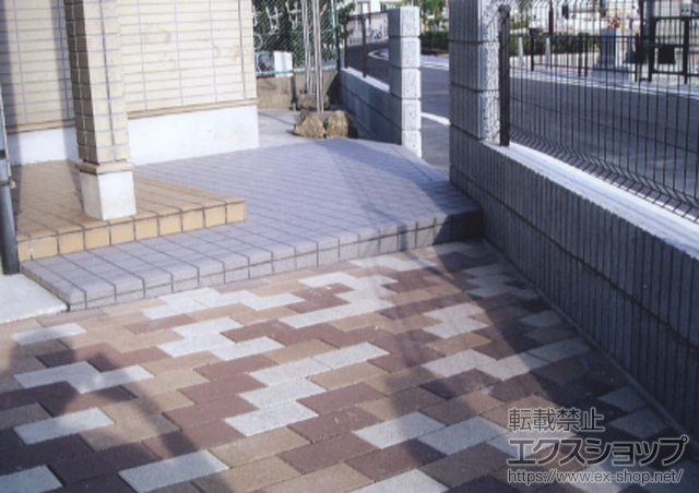 大阪府堺市ののフェンス・柵 イーネットフェンス1F型 自由柱タイプ 施工例