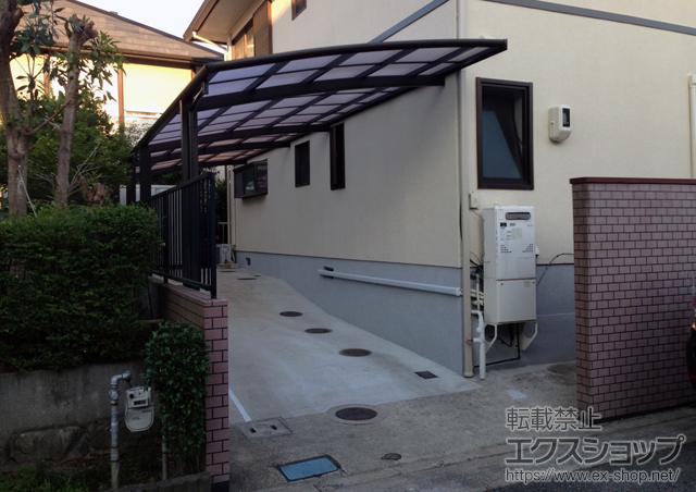 兵庫県川辺郡猪名川町ののカーポート レイナベーカポートグラン 縦連棟　積雪〜20cm対応 施工例