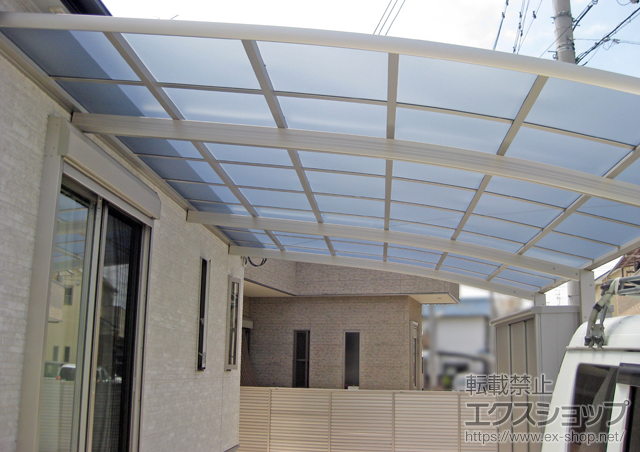 大阪府和泉市ののカーポート レイナベーカポートグラン 延長　積雪〜20cm対応 施工例