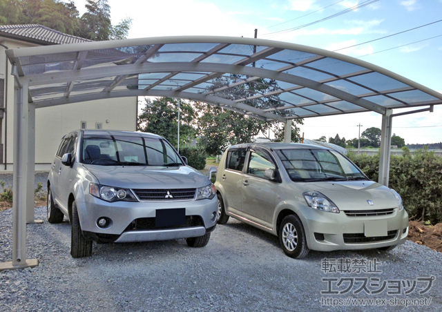 茨城県水戸市ののカーポート レイナツインポートグラン　積雪〜20cm対応 施工例