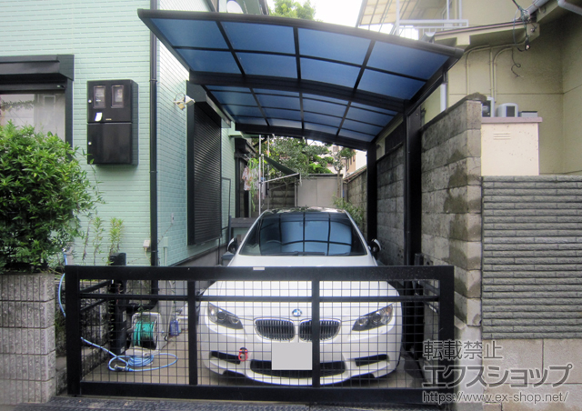 大阪府大東市ののカーポート プレシオスポート 積雪〜20cm対応 施工例