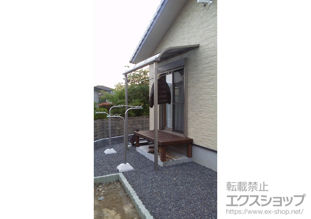 福岡県遠賀郡遠賀町のLIXIL リクシル（トステム）のテラス屋根 ライザーテラスII R型 テラスタイプ 単体 積雪〜20cm対応 施工例