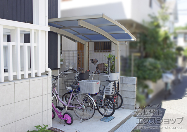 東京都練馬区ののサイクルポート・駐輪場 レイナポートグランミニ 積雪〜20cm対応 施工例
