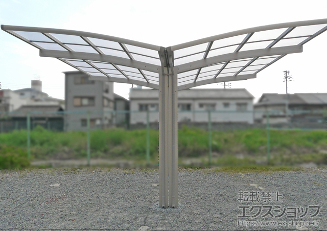 大阪府大阪市ののカーポート レイナポートグラン Y合掌　積雪〜20cm対応 施工例