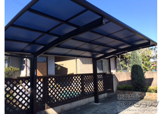 岐阜県岐阜市ののカーポート プレシオスポート 積雪〜20cm対応 施工例