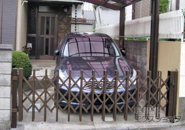 東京都町田市ののカーゲート アルシャインHG ノンキャスター 片開き 施工例