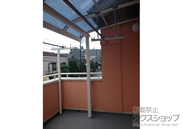 東京都江戸川区ののバルコニー・ベランダ屋根 ヴェクターテラス R型 屋根タイプ 単体 積雪〜20cm対応 施工例