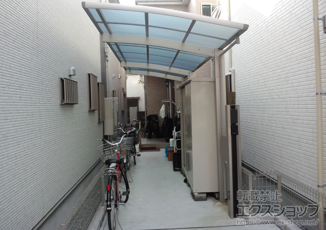 兵庫県尼崎市ののカーポート レイナポートグラン 延長　積雪〜20cm対応 施工例