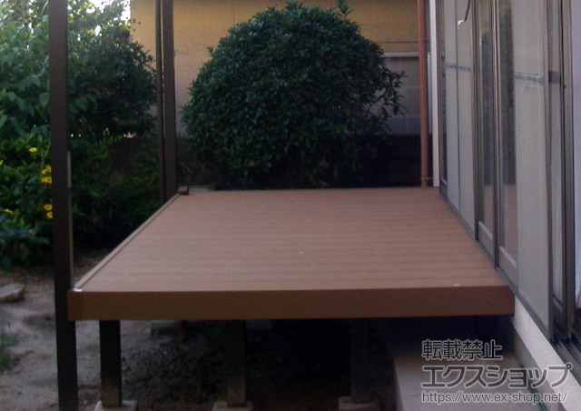 広島県安芸郡府中町ののウッドデッキ リウッドデッキ200 施工例