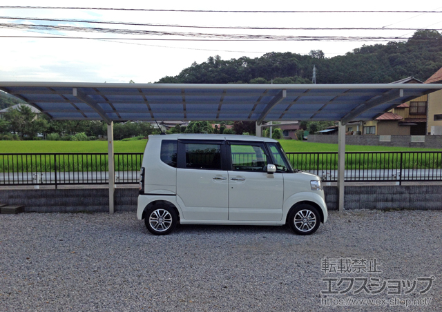 栃木県栃木市ののカーポート レイナポートグラン 延長　積雪〜20cm対応 施工例