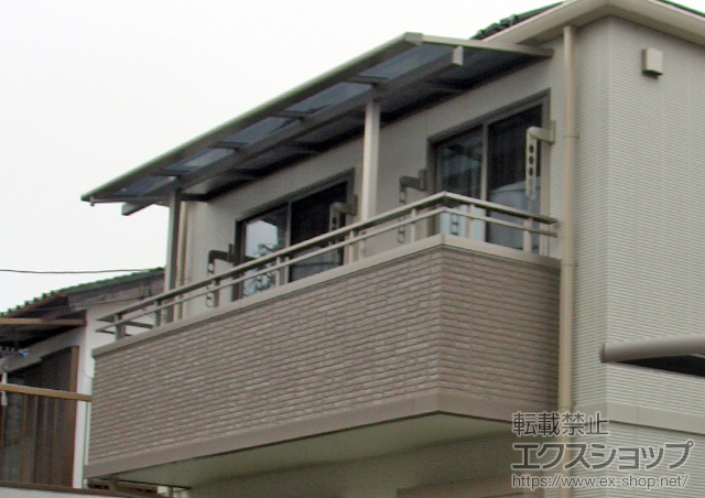 千葉県野田市のLIXIL リクシル（トステム）のテラス屋根 ライザーテラスII F型 テラスタイプ 単体 積雪〜20cm対応 施工例