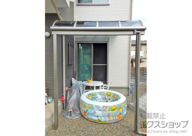 千葉県千葉市のLIXIL リクシル（トステム）のテラス屋根 ライザーテラスII R型 テラスタイプ 単体 積雪～20cm対応 施工例