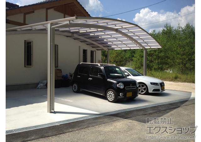 広島県廿日市市ののカーポート レイナトリプルポートグラン　積雪〜20cm対応 施工例