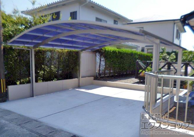 宮崎県宮崎市ののカーポート プレシオスポート ワイド 積雪〜20cm対応 施工例