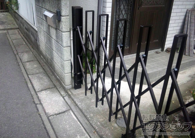 埼玉県桶川市ののカーゲート トリップゲート PA型 ノンレール 片開き 施工例