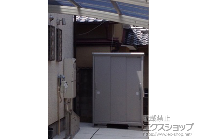 京都府向日市のの物置・屋外倉庫 エスモ 一般型 1650×900×1959 施工例