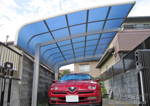 愛知県北名古屋市ののカーポート レイナキャップポートグラン　積雪〜20cm対応 施工例