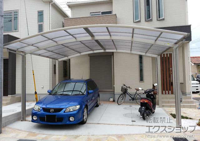 大阪府泉佐野市ののカーポート レイナツインポートグラン　積雪〜20cm対応 施工例