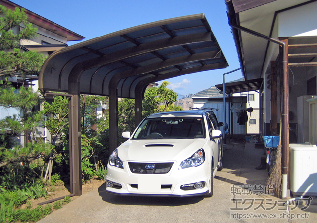 長野県上高井郡高山村のLIXIL リクシル（トステム）のカーポート テールポートシグマIII 1500 積雪〜50cm対応 施工例