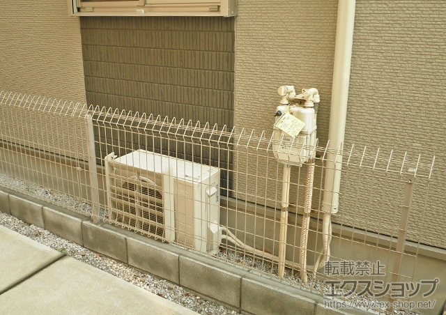 東京都大田区ののフェンス・柵 メッシュフェンス G10-R 自由柱方式 施工例