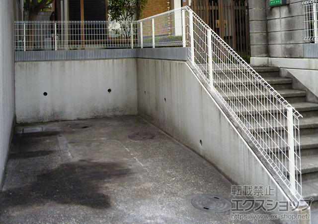 神奈川県川崎市ののフェンス・柵 イーネットフェンス1FK型 傾斜地用 施工例