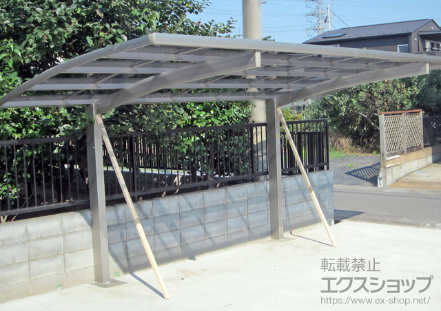 埼玉県上尾市ののカーポート プレシオスポート 積雪〜20cm対応 施工例