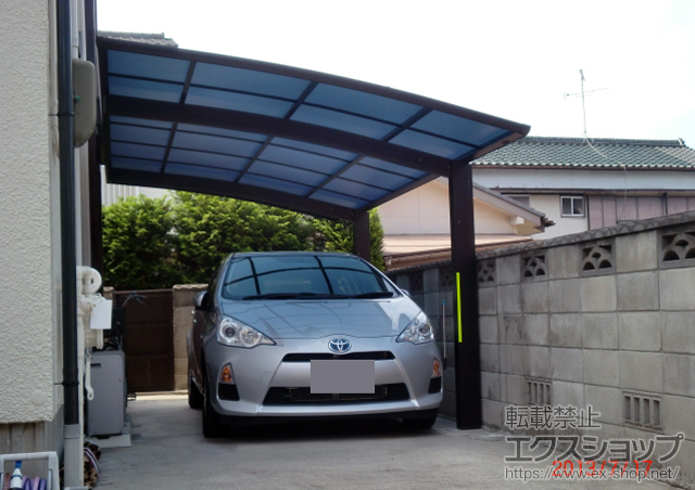 愛知県安城市ののカーポート プレシオスポート 積雪〜20cm対応＋雨樋部品 施工例