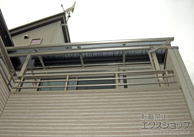 東京都小金井市ののバルコニー・ベランダ屋根 プレシオステラス R型 屋根タイプ 単体 積雪〜20cm対応 施工例