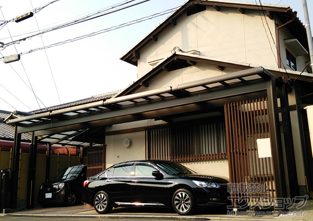 京都府京都市ののカーポート カムフィNex F 積雪〜20cm対応 施工例