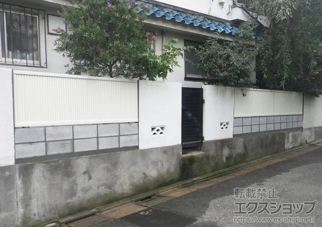 �����s��c���LIXIL ���N�V��(TOEX)�̃t�F���X�E��E�� �V�����IR6�^�t�F���X �t���[�|�[���^�C�v �{�H��