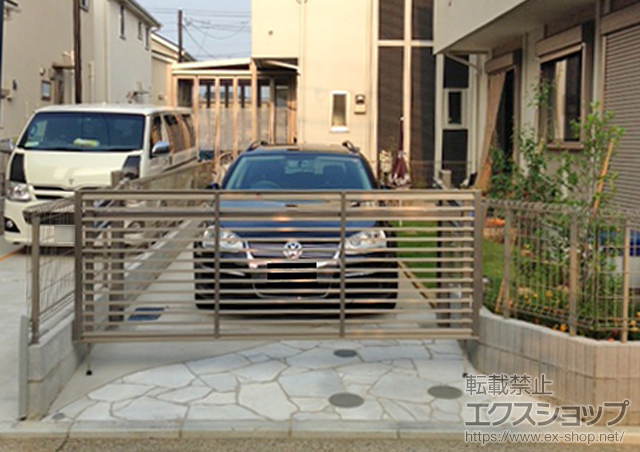 神奈川県横浜市ののカーゲート オーバードアS1型 手動式 施工例