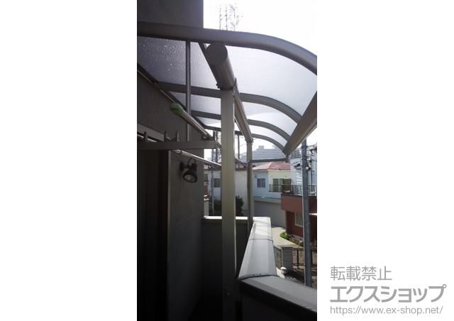 東京都多摩市ののバルコニー・ベランダ屋根 プレシオステラス R型 屋根タイプ 単体 積雪〜20cm対応 施工例