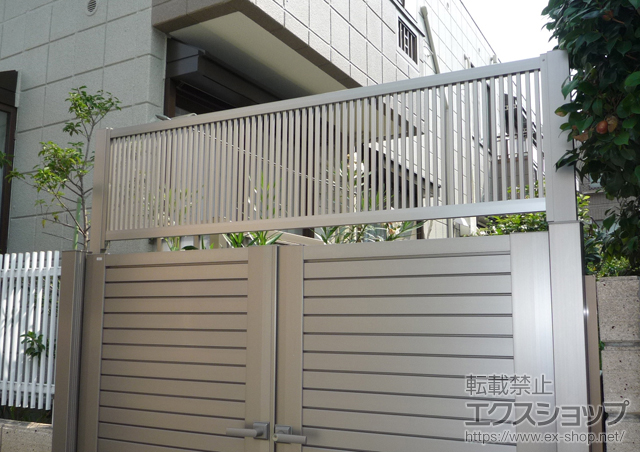 東京都目黒区ののフェンス・柵 シャレオR2型フェンス 間仕切りタイプ 施工例