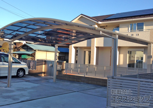 山梨県甲斐市ののカーポート レイナツインポートグラン　積雪〜20cm対応 施工例