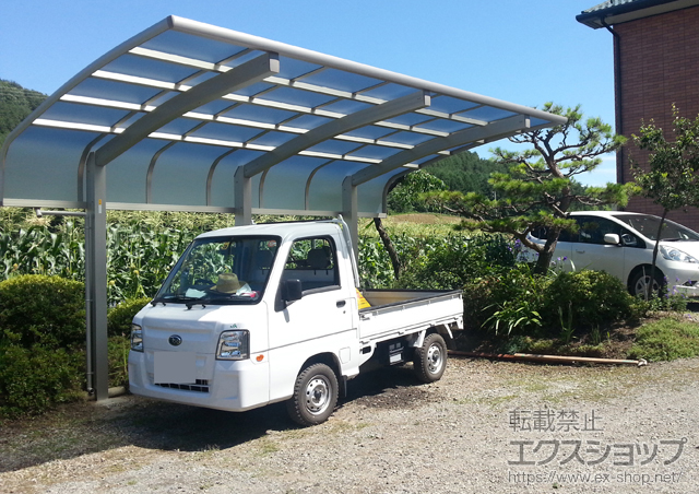 長野県塩尻市ののカーポート レイナキャップポートグラン50　積雪〜50cm対応 施工例