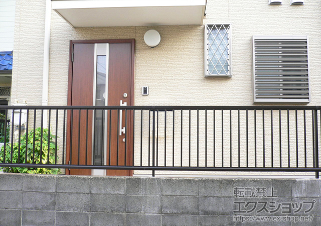 神奈川県川崎市ののフェンス・柵 レスティナフェンス22型 自由柱施工 施工例