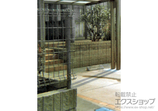 茨城県稲敷郡阿見町ののフェンス・柵 ハイグリッドフェンスN8型 フリーポールタイプ 施工例