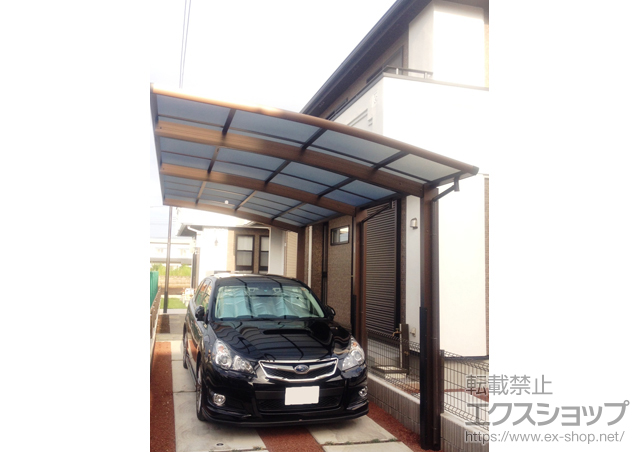 東京都小平市ののカーポート レイナポートグラン 延長　積雪〜20cm対応＋柱カバー 施工例