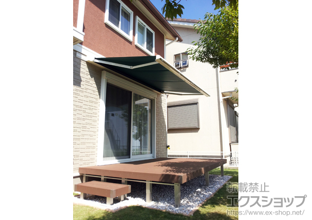 千葉県成田市ののウッドデッキ リウッドデッキ 200 +オプション 施工例