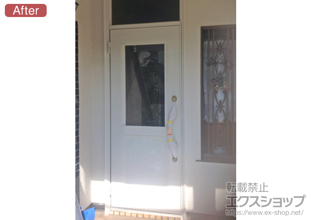 埼玉県さいたま市のLIXIL リクシル（トステム）の玄関ドア リシェント M3型 施工例