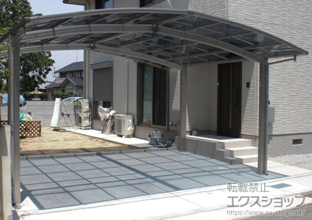 兵庫県加古川市ののカーポート プレシオスポート M合掌 積雪〜20cm対応 施工例