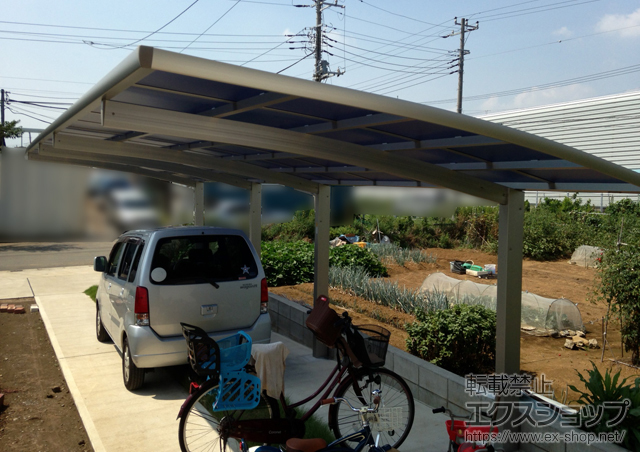 千葉県船橋市ののカーポート レイナポートグラン 縦連棟　積雪〜20cm対応 施工例