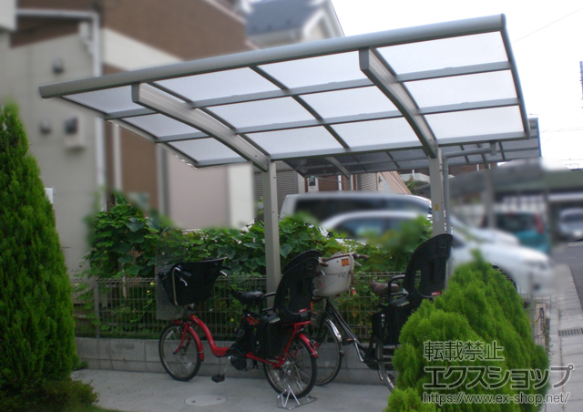 東京都町田市ののサイクルポート・駐輪場 レイナポートグランミニ 積雪〜20cm対応 施工例