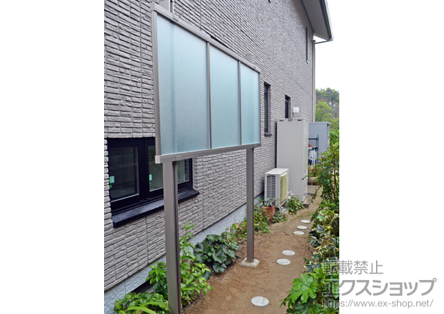 山口県熊毛郡平生町ののフェンス・柵 シャレオRP型フェンス フリーポールタイプ 施工例